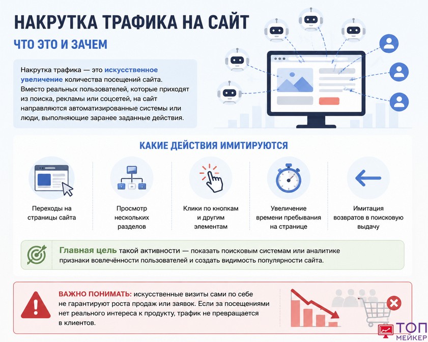 накрутка посетителей на сайт