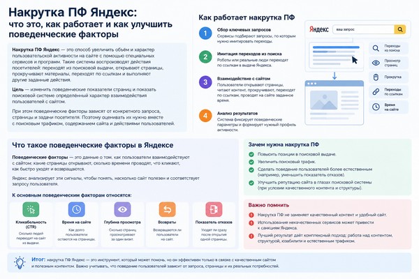 накрутка поведенческих в яндексе